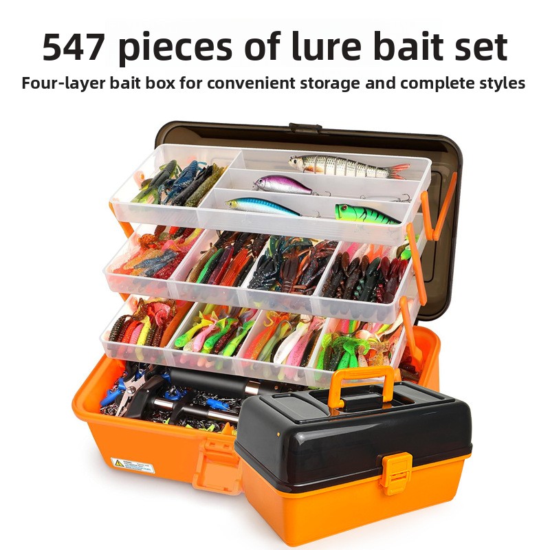 Large 4-Layer Outdoor Fishing  - Fishing Lure Accessories ulasan dan harga