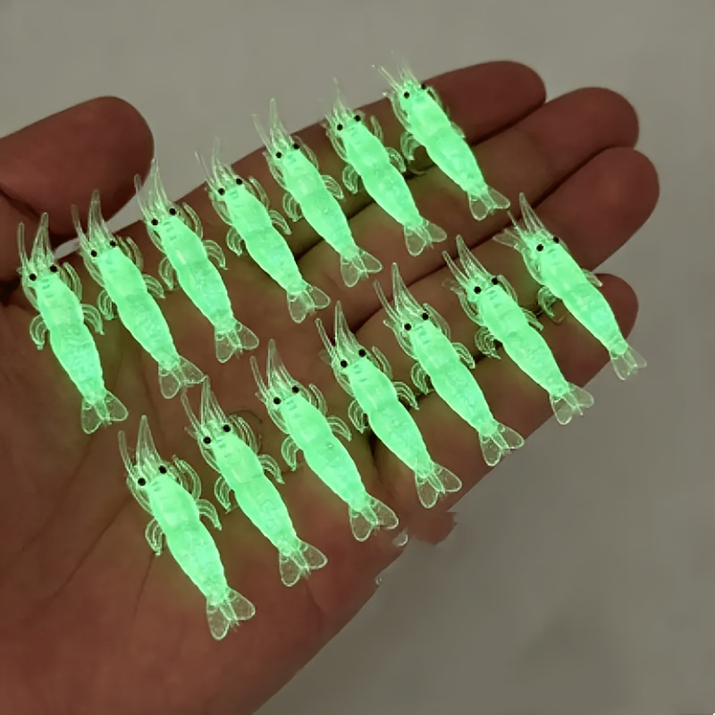 10pcs Glow Shrimp Fishing Lure - Fishing Lure Soft Plastic ulasan dan harga