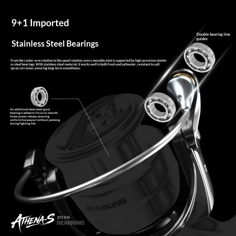 BEARKING ATHENA‑S Advanced Spi - Kastking Reel Zephyr ulasan dan harga