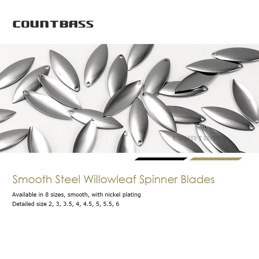 Countbass 50pcs Nickel Steel W - Fishing Lure Blade Bait ulasan dan harga