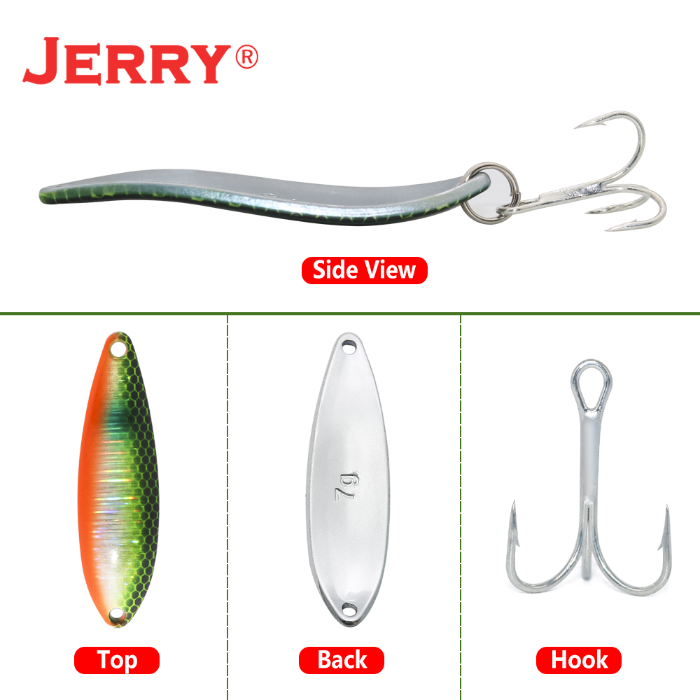 Jerry JD Artificial Spoon Lure - Fishing Lure Spoon ulasan dan harga